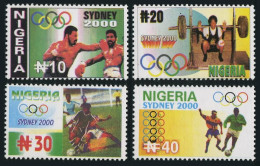 Nigeria 713-716, MNH. Olympics Sydney-2000. Boxing, Weight Lifting, Soccer. - Niger (1960-...)