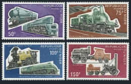 Niger 298-301,MNH.Michel 426-429. Locomotives,1974. - Niger (1960-...)