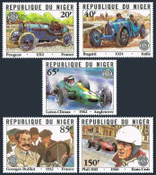 Niger 563-567, MNH. Michel 773-777. Grand Prix, 75th Ann. 1982. Winners, Cars. - Niger (1960-...)