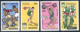 Nigeria 454-457, MNH. Michel 438-441. Olympics Los Angeles-1984. Boxing, Discus, - Niger (1960-...)