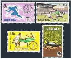 Nigeria 287-290,MNH. All-Africa Games,1973. Soccer,Running,Table Tennis.Stadium. - Niger (1960-...)