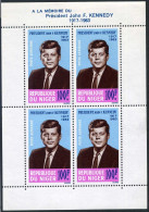 Niger C44a Sheet, MNH. Michel 78 Bl.2. President John F.Kennedy. 1964. - Niger (1960-...)