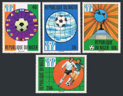 Niger 438-441,442,MNH.Michel 619-622,Bl.20. World Soccer Cup Argentina-1978. - Niger (1960-...)