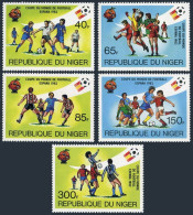 Niger 557-561,562,MNH.Michel 747-771,Bl.34. 1981.World Soccer Cup Spain-1982. - Niger (1960-...)