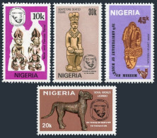 Nigeria 420-423, MNH. Mi 404-407. National Museum-25, 1982. Bronze Leopard,Mask, - Niger (1960-...)