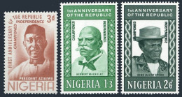 Nigeria 162-164,MNH.Mi 153-155. Republic-1,1964.Nnamdi Azikiwe,Herbert Macaulay, - Niger (1960-...)