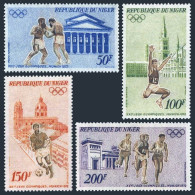 Niger C187-C190,C190a Sheet,MNH.Michel 331-334,Bl.8. Olympics Munich-1972.Boxing - Niger (1960-...)