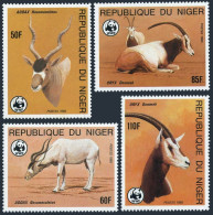 Niger 688-691, MNH. Michel 941-944. WWF 1985. Addax, Oryx. - Niger (1960-...)