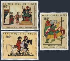 Niger C165-C167, MNH. Michel 306-308. Mohammedan Miniatures, 1971. Horsemen. - Níger (1960-...)