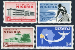Nigeria 97-100, MNH. Michel 88-91. Commemoration Of Independence,1960. Bird,map. - Níger (1960-...)