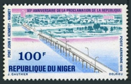 Niger C145,MNH.Michel 272. Independence 12th Ann.1970.John F.Kennedy Bridge. - Níger (1960-...)