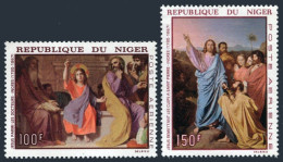 Niger C76-C77, MNH. Michel 170-171. Christmas 1967. Jean Dominique Ingres. - Níger (1960-...)