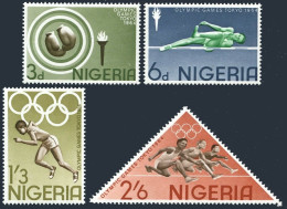Nigeria 165-168,168a,MNH. Olympics Tokyo-1964.Boxing,High Jump,Running,Hurdling. - Níger (1960-...)