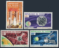 Niger C58-C61,MNH.Michel 124-127. French Achievements In Space,1966. - Niger (1960-...)