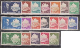 Martinique N° 199 à 217 Avec Charnières - Unused Stamps