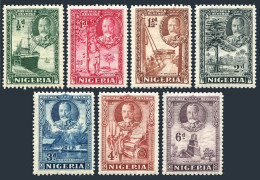 Nigeria 38-44, Hinged. Michel 31-47. King George V, 1936. Wraft, Cacao, Timber, - Nigeria (1961-...)