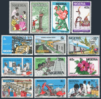 Nigeria 488-500 Set Of 13 Stamps,MNH.Mi 470-473. Development Of Nigeria,1986. - Nigeria (1961-...)