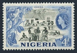 Nigeria 85,hinged.Michel 76. Queen Elizabeth II,1953.Cocoa Industry, - Nigeria (1961-...)