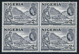 Nigeria 93 Block/4,MNH.Michel 75a Type I. QE II.Mining Tin,1956. - Nigeria (1961-...)