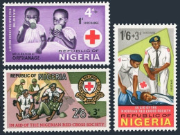 Nigeria B1-B3, MNH. Michel 198-200. Nigerian Red Cross,1966. Civilian First Aid, - Nigeria (1961-...)