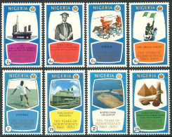 Nigeria 243-250, MNH. Mi 237-244. Independence-10, 1970. Oil, Horseman,Export. - Nigeria (1961-...)