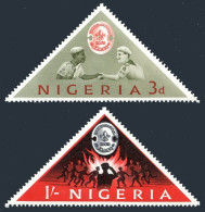 Nigeria 145-146, 146a, MNH. Michel 136-137, Bl.1. 11th Boy Scout Jamboree, 1963. - Nigeria (1961-...)