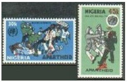 Nigeria 405-406, MNH. Michel 389-390. Anti-apartheid Year, IAAY-1981. - Nigeria (1961-...)