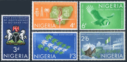 Nigeria 118-122, MNH. Michel 109-113. Independence Day,1961. Coat Of Arms,Eagle, - Nigeria (1961-...)
