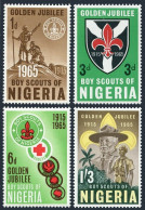 Nigeria 169-172,172a,MNH.Michel 160-163A,Bl.5 Boy Scouts-50,1965.Baden-Powell. - Nigeria (1961-...)