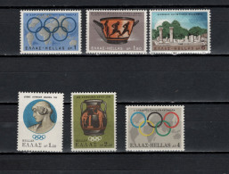 Greece 1967/1968 Olympic Games 6 Stamps MNH - Ete 1968: Mexico