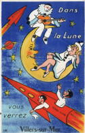 Villers -sur-Mer - Carte à Système - Dans La Lune... - Villers Sur Mer