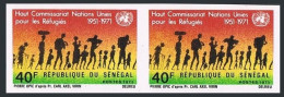 Senegal 337 Imperf Pair, MNH. Michel 446B. High Commissioner For Refugee, 1971. - Sénégal (1960-...)