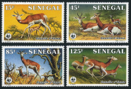 Senegal 677-680, Hinged. Michel 875-878. WWF 1986. Ndama Gazelles. - Sénégal (1960-...)