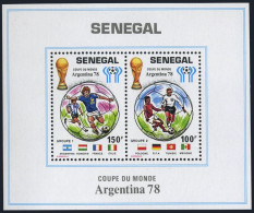 Senegal 485 Ab Sheet,MNH.Michel Bl.31. World Soccer Cup Argentina-1978. - Senegal (1960-...)