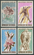 Senegal C63-C66,hinged.Mi 385-388. Olympics Mexico-1968.Hurdling,Javelin,Judo, - Sénégal (1960-...)