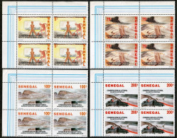 Senegal 1074-1077 Blocks/4, MNH. Michel 1294-1297.  FAO, 50th Ann. 1995. - Senegal (1960-...)