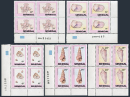 Senegal 1084-1088 Blocks/4,MNH.Michel 1332-1336. Shells 1994. - Senegal (1960-...)