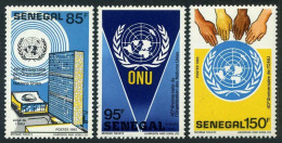 Senegal 731-733, MNH. Michel 930-932. United Nations, 40th Ann.1987. NYC Office. - Senegal (1960-...)