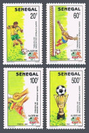 Senegal 885-888,MNH.Mi 1083-1086. African Soccer Cup Championships,Algeria.1990. - Sénégal (1960-...)