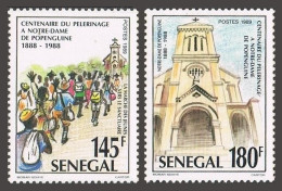 Senegal 847-848, MNH. Mi 1049-1050. Pilgrimage To Notre Dame De Popenguine,1989. - Sénégal (1960-...)