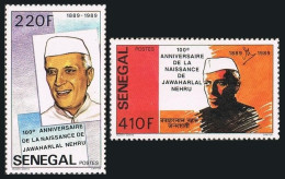 Senegal 841-842,MNH.Mi 1039-1040. Jawarharlal Nehru,1st Prime Minister Of India. - Sénégal (1960-...)