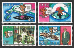 Senegal 435-438,MNH.Michel 615-618. 70th Birthday Of President Senghor,1976. - Senegal (1960-...)