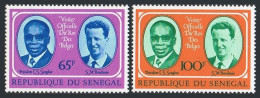 Senegal 407-408,MNH.Michel 562-563.Visit Of King Baudouin,1975.President Senghor - Senegal (1960-...)