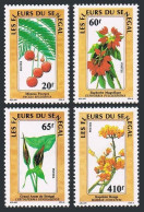 Senegal 798-801, MNH. Michel 996-999. Indigenous Flowers 1988. - Senegal (1960-...)