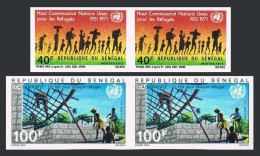 Senegal 337-C94 Imperf Pairs,MNH.Michel 446B-447B.High Commissioner For Refugee. - Sénégal (1960-...)