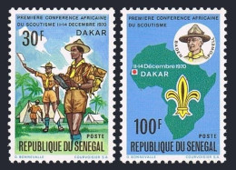 Senegal 332-333,MNH.Michel 439-440. African Boy Scout Conf.1970.Baden-Powell. - Sénégal (1960-...)