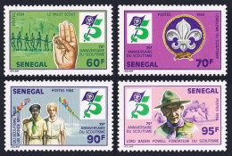 Senegal 613-616, MNH. Mi 813-816. Scouting Year 1984. Sign, Scouts, Baden-Powell - Sénégal (1960-...)