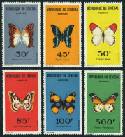 Senegal 221-226,no Gum.Michel 267-272. Butterflies 1963:Papilio Nireus,Danae, - Sénégal (1960-...)