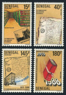 Senegal 837-840, MNH. Mi 1031-1034. National Archives, 75th Ann. 1988.Documents, - Senegal (1960-...)