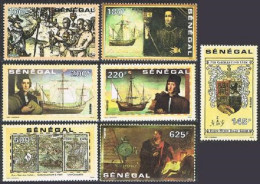 Senegal 932-938, MNH. Michel 1139-1145. Discovery Of America-500, 1992.Columbus. - Senegal (1960-...)
